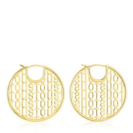Silver vermeil Earrings Logo.TOUS Silver