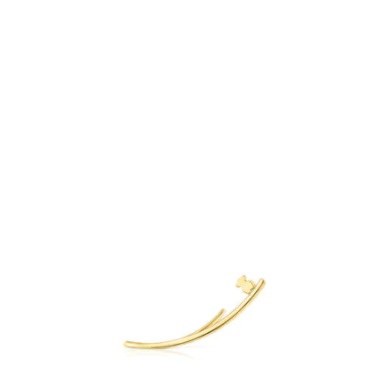 Gold TOUS Cool Joy Bar earring.TOUS Silver