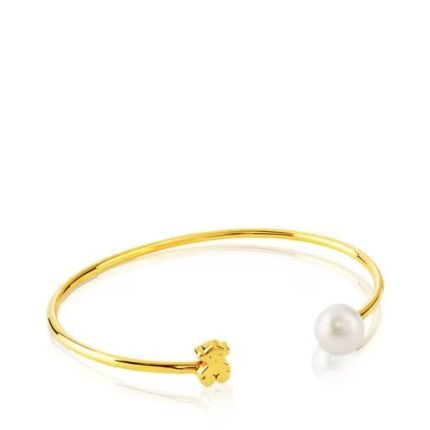 Golden Sweet Doll Pearl Bracelet.TOUS Silver