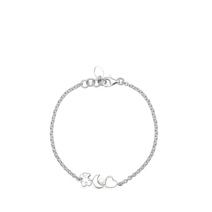 Nocturne Silver Pearl Bracelet.TOUS Silver