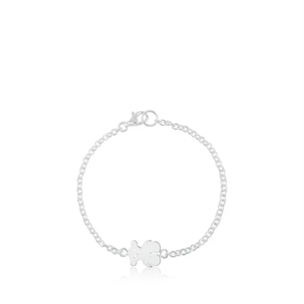 Silver TOUS Bear Bracelet 16cm.TOUS Silver